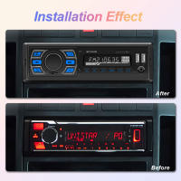 Podofo Radio De Coche In-Dash 1DIN MP3 Con DAB Y Soporte Bluetooth Reproductor De Música Estéreo 12V Carga Type-C - details 4