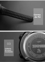Reloj Deportivo De Moda SKMEI Para Hombres Multifuncional Resistente Al Agua 5Bar Reloj Digital Con Alarma Cronógrafo - details 8