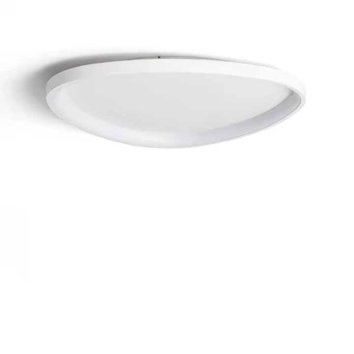 Ledkia Plafón LED 30W Ovalado Metal Ø600 mm CCT Seleccionable Owen Blanco - 1