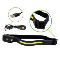 JBM 54004 Portátil de luz frontal COB. Material: Gel de sílice. Indicador de encendido, indicador de inducción. Modo de activación por sensor de movimiento. Cable de carga USB incluido. - details 0