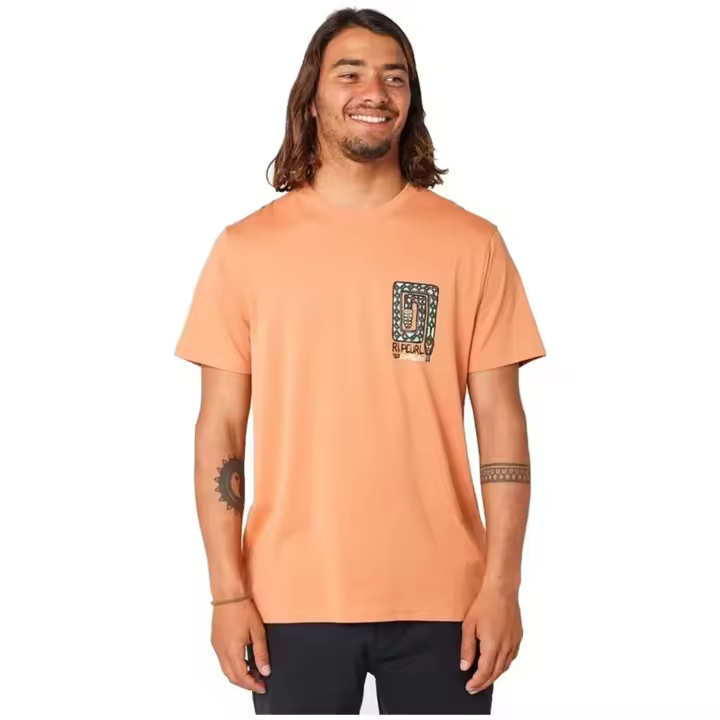 Camiseta Rip Curl Desti Animals Hombre Coral - 1