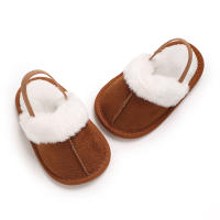 Zapatillas De Invierno Para Bebés Con Cordón Elástico De Lana Suave Y Antideslizante Para Niños Y Niñas Zapatos De Primer Pasos - details 10