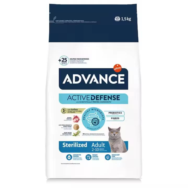 Advance Pienso para Gatos Esterilizados con Pavo - 1