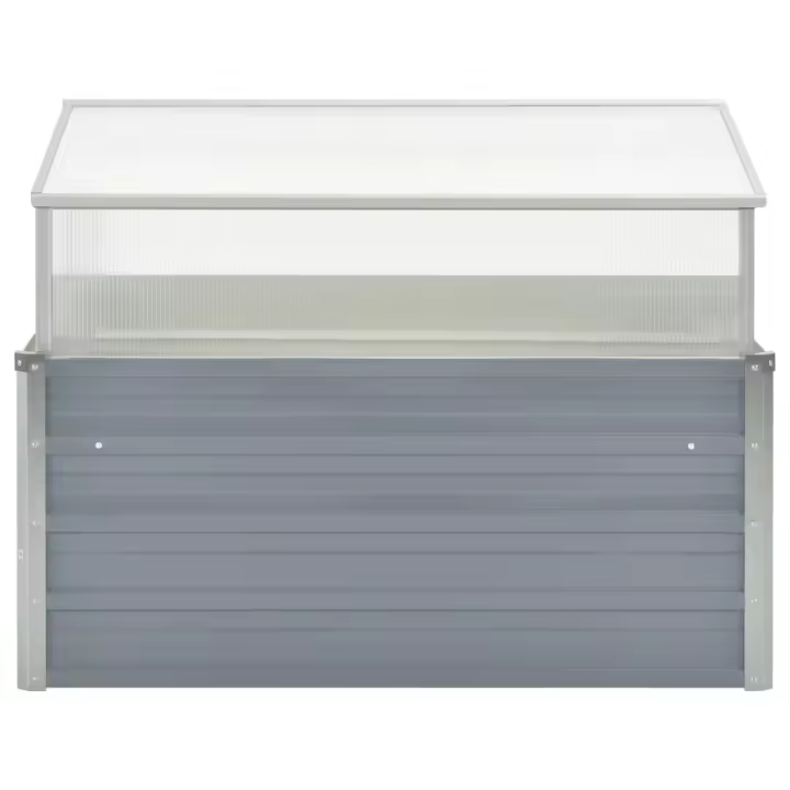 vidaXL Invernadero de acero galvanizado 100x100x85 cm Color Gris,  Marrón,  Antracita y mas - 1