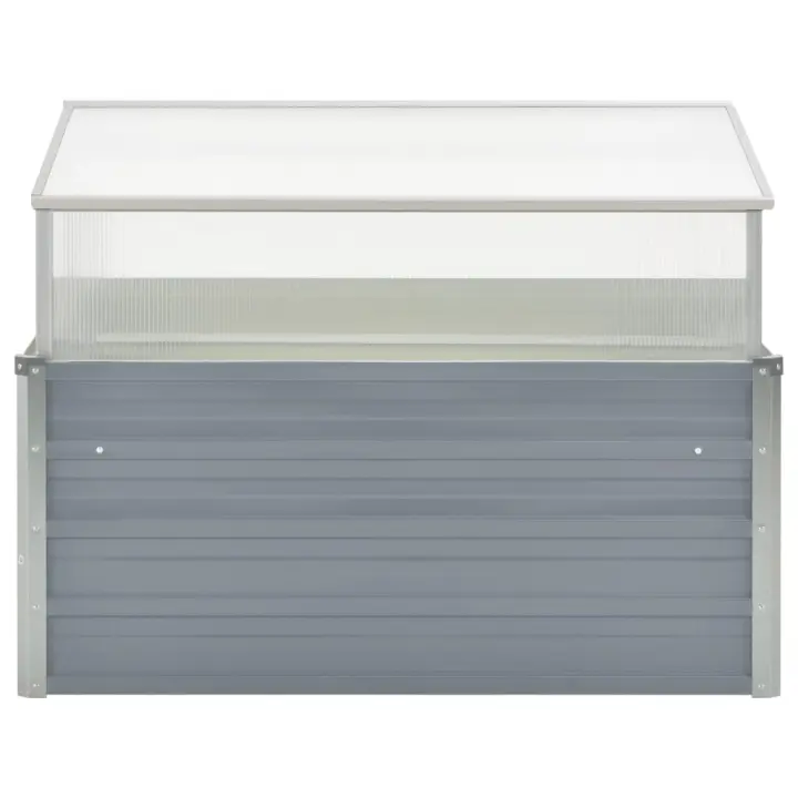 vidaXL Invernadero de acero galvanizado 100x100x85 cm Color Gris,  Marrón,  Antracita y mas - 1
