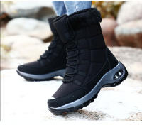 Botas De Invierno Para Mujer Calidad Superior Cómodas Y Seguras Para Caminar Botas De Nieve Con Cordones Impermeables Talla 36-42 - details 16