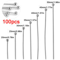 100pcs Pinchos De Ojo De Acero Inoxidable Para Joyería 3 Estilos 20-70mm Hebillas De Cabeza Para Pendientes Pulseras DIY - details 8