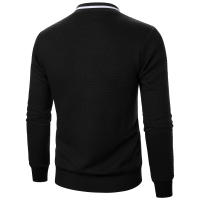 Sudadera Casual Para Hombre Con Cierre De Cremallera Y Collarín De Stand Waffle Para Otoño E Invierno Material Poliéster - details 12