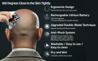 Afeitadora Eléctrica 7D Cabeza De Corte Flotante Base Recargable Portátil Para Hombre Afeitadora De Barba Clipper Shaver Impermeable - details 3