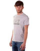 Emporio Armani EA7 Camiseta Algodón Hombre Gris Claro 3ZPT42PJ18Z 3904 - details 3