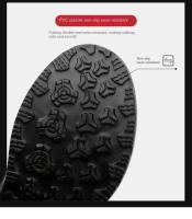 Botas De Lluvia Antideslizantes Para Hombre Botas Cortas Impermeables De Goma Para Cocina Cubierta De Zapatos Para Lavado De Coche Pesca Y Trabajo - details 3