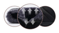Botas De Invierno Para Hombres Y Mujeres Con Punta Ancha Y Suela De Goma Botines De Nieve Con Lining De Plush Abrazadura Media Para Senderismo - details 2
