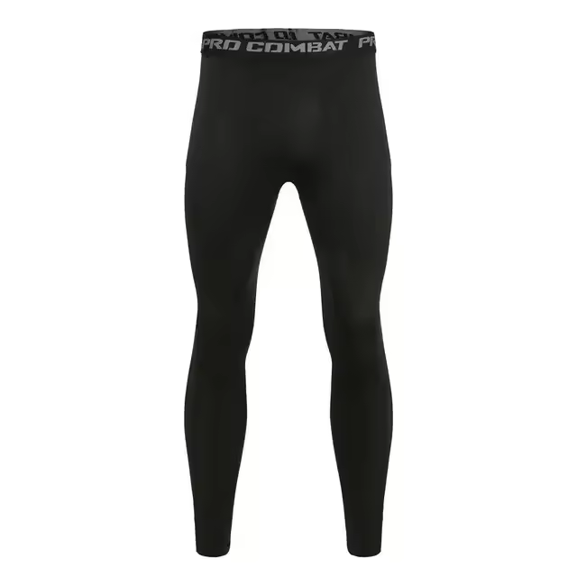 Leggings De Compresión Base Con Capa De Almacenamiento Para Hombres Pantalón Corto De Deporte Correr Baloncesto Talla Ajustada Colores Negro Y Blanco - 1