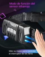Linterna Frontal LED 100000 Lumens Con Sensor COB XPE+COB Para Camping Pesca Y Running Impermeable Con Tres Modos De Luz - details 2