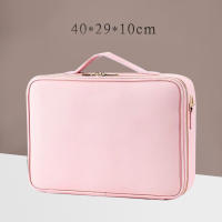 Bolso De Maquillaje Para Mujer De Cuero PU Impermeable Gran Capacidad Estuche De Viaje Para Cosméticos Y Accesorios - details 18