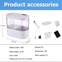 Acuario De Escritorio Mini Con Bomba De Agua LED Y Filtro Integrado Pequeño Tanque De Goldfish Auto-circulación - details 2