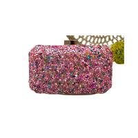 Bolso de Fiesta Lujoso de Pedrerías multicolores de una cara máxima elegancia. Medidas 20.5 x 5 x 12 cm - details 6