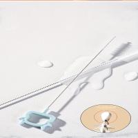 Juego De Limpieza Para Botella De Bebé Portátil 6 En 1 Con Soporte De Secado 2 Cepillos De Silicona Cepillo De Concha Y Caja De Almacenamiento - details 4