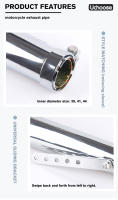 Silenciador De Escape Retro Para Motocicleta 540mm Adecuado Para ADNOH AHAMAY IKUZUS Cafe Racer Bobber Chopper Personalizado - details 1