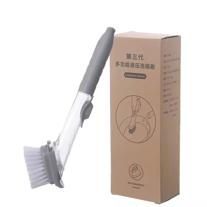 2 En 1 With Mango Largo Y Dispensador De Esponja De Lavado De Platos Herramientas Ecológicas Para Cocina - 1