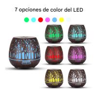 Humidificador ultrasónico sin BPA with 7 Luces LED que camifan de color, remote control Y temporizador para el hogar, yoga y la Oficina. - details 5