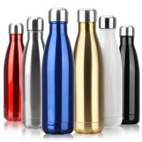 Botella De Agua De Acero Inoxidable BPA Libre Termo 500ml Cola Para Deporte Termo Doble Capa Aislada Vaciado De Frascos - details 1