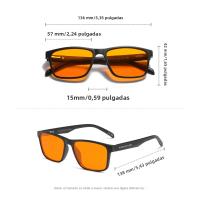 Gafas Anti-Luz Azul KINGSEVEN Para Hombres Y Mujeres Marco Rectangular Clásico Bloqueo De Luz Azul Para Computadoras Estudiantes Y Negocios - details 0
