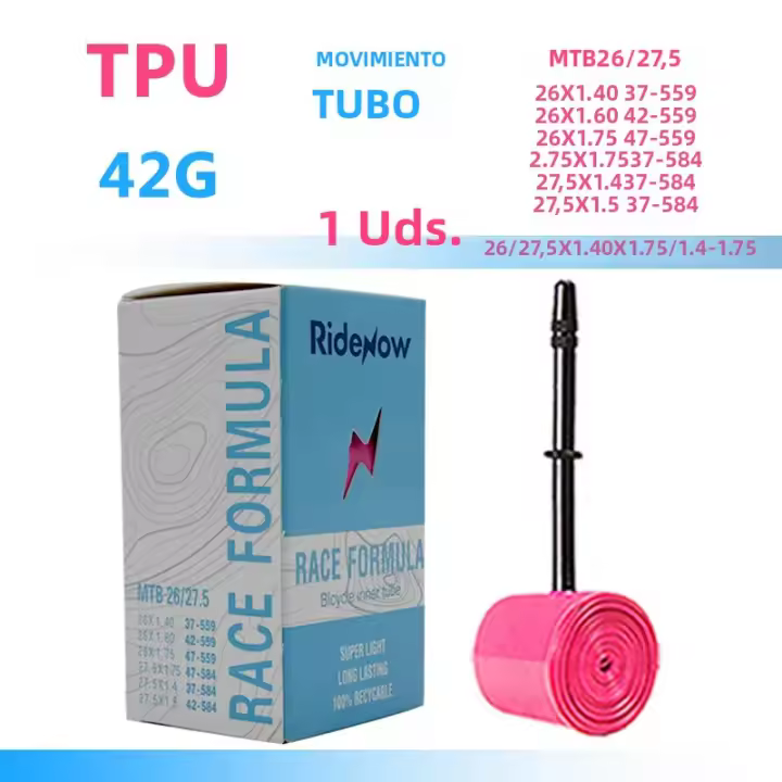 Pulgar De Bicicleta TPU Tube Para MTB 29" Rueda Interna De Bicicleta 29x1.9-2.5 Con Válvula Francesa Compatible Con Bicis De 26 27.5 29er - 1