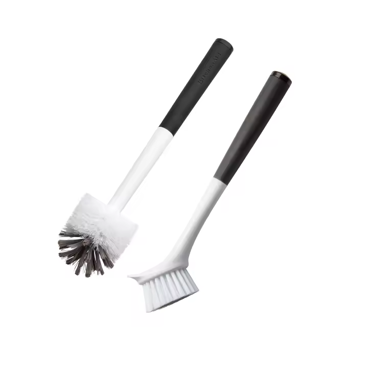 KitchenAid Juego de cepillos de Limpieza, Negro/Blanco, 29,5 x 12 x 6,8 cm - 1
