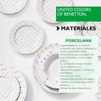Set de Vajilla de Porcelana Casa Benetton Diseño de Puntos de Colores - 18 Piezas - details 10