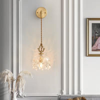 Lámpara De Pared Retro Francesa YEBMLP Con Vidrio LED Decorativa Para Sala De Estar Dormitorio Estudio Luz De Barra Restaurante Puerta Del Porche - details 2