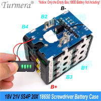 Turmera Caja De Batería Para Destornillador 18V 21V Soporte De Batería 18650 5X 10X 15X 20X Con BMS 50A Máx.100A Para Reparación De Taladro Eléctrico - details 38