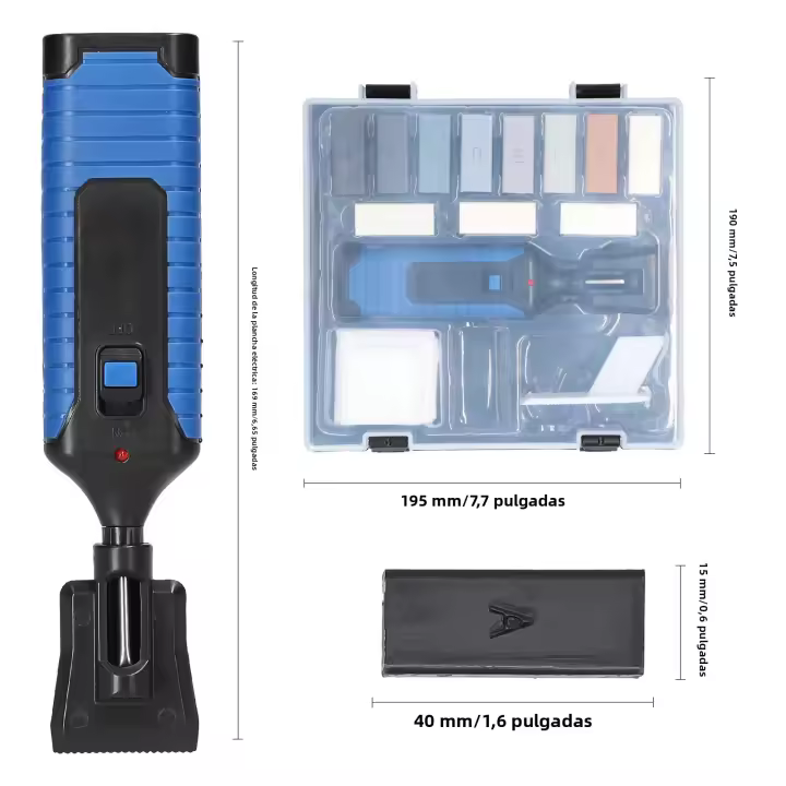 Juego De Herramientas De Reparación DIY Para Vinilo PVC Plásticos Eliminación De Rasguños Y Agujeros Con 11 Barras De Cera - 1