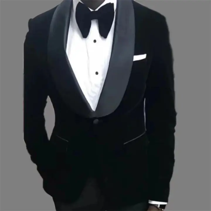Chaqueta De Sastre Para Hombre Negra De Alta Calidad Estilo Formal Para Ocasi\u00f3n Elegante Y Adecuada Para Fiestas - 1