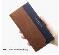 Cartera larga para hombre MenBense con costuras informales, diseño esmerilado, para documentos de mano, cartera de mano con múltiples tarjetas - details 12