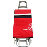 Happy casa Carro Carrito de Compra Plegable Ligero Bolsa Termo 90x30x39cm , Resistente, Plegable, con 4 Ruedas Resistentes, para la Compra de Alimentos, Capacidad de Carga 40 Litros - details 2