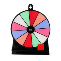 Rueda Del Destino Antideslizante Con Base Y Tablero Acrílico Borrrable Juego De Ruleta De 12 Ranuras Para Mesa Accesorios De Fiesta - details 6