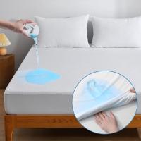 Sábana Elástica De Terciopelo Suave 1pc Protector De Manta Con Bolsillo Profundo Impermeable Y Transpirable Para Cama Adulto - details 2