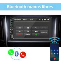 Radio De Coche Con Pantalla Táctil HD De 7 Pulgadas 2 Din Reproductor De Vídeo De Alta Calidad Con Wireless CarPlay Android Auto Bluetooth Cámara Trasera - details 2