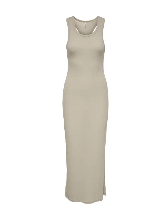 Vestido Only Ryder maxi beige textura sisa para mujer - 1