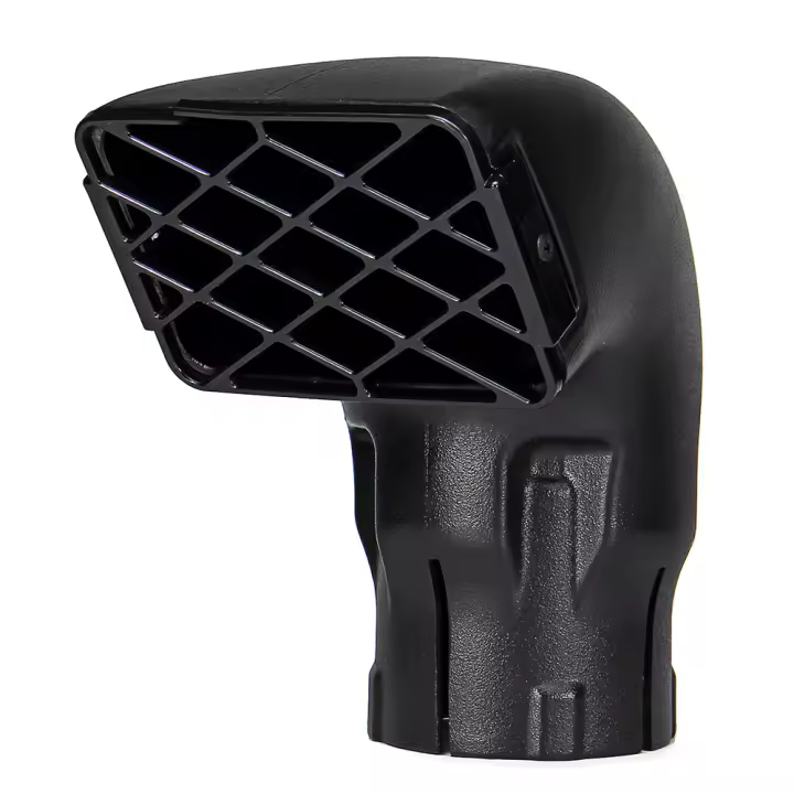 Air Ram Snorkel Head Top 3.5'' Reemplazo Para Toyoda Land Cruiser Hercules Tacoma Ford Montado Policia Material LLDPE - 1