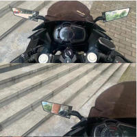 Espejo Retrovisor Ajustable Para Motocicleta Suzuki GSXR 600 750 1000 GSX1300R GSX650F GSX-R Aluminio Y Vidrio Negro - details 15