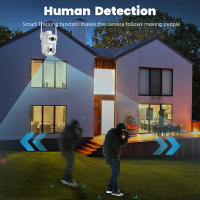 Cámara De Seguridad Exterior Inalámbrica 8MP 4K PTZ Con Doble Lente Y Pantalla Dual AI Detecta Humanos Rastreo Automático ICSee App - details 8