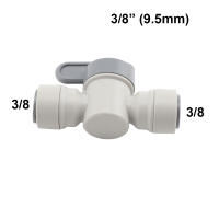 Conector Rápido De Agua RO 3/8"OD Tornillo Y Válvula De Bola Convertidor Igual Elbore Straight Push in Pipe Fitting Para Cerveza Homebrew - details 8