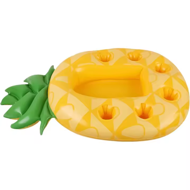 Flotadores para Piscinas, Soporte Flotante para Bebidas para Piscina | Flotadores flotantes Coloridos del Tenedor de la Bebida del PVC de la Forma de la piña - Portavasos Bandeja de Piscina con - 1