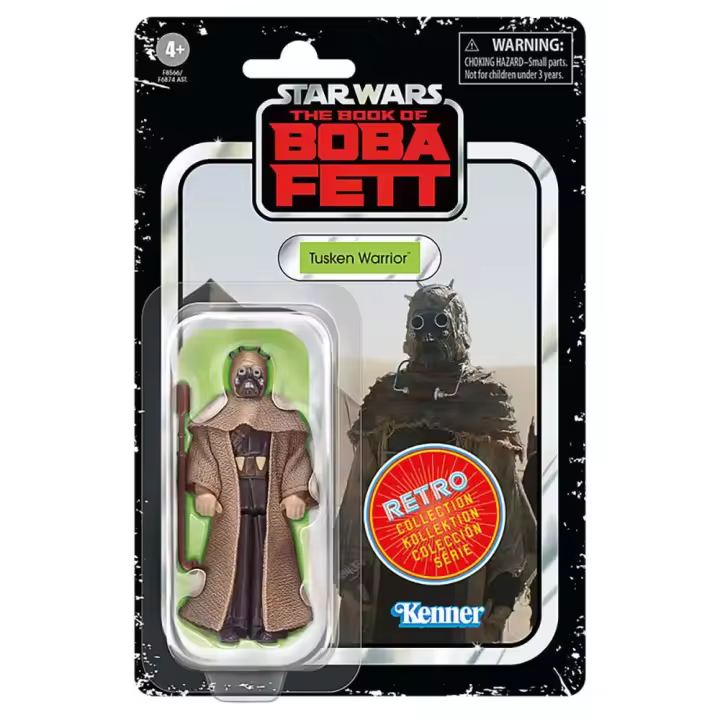 Hasbro : Figura De Acción Coleccionable De Guerrero Tusken Del Libro De Retro Star Wars Boba Fett 10 Cm - 1
