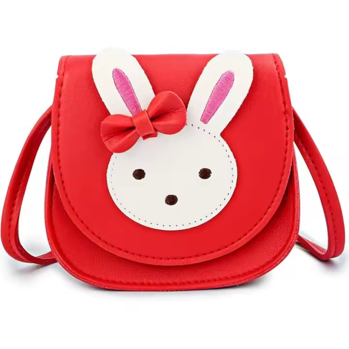 Bolso bandolera de encaje, mini bolso de princesa de cuero PU - 1