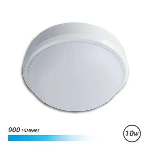 Elbat aplique led redondo exterior 10w luz fria - 1