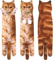 Divertidos Gatos Toalla de Mano-Decoración Gato Toalla Colgantes para Baño Trapos de Cocina-Animal Absorbente suave Toallas-regalos Graciosos Para Originales Mujer Amantes de Los Gatos-Garfield - details 1