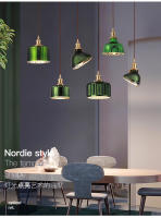 Lámpara Colgante Minimalista Japonesa De Vidrio Creativa Y Personalizada LED Verde En Bronce Para Iluminación De Habitaciones Y Salones - details 13